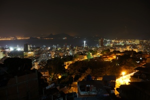 Rio noaptea vedere din favela tavares bastos